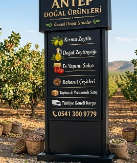 Antep Doğal Ürünler tabelası